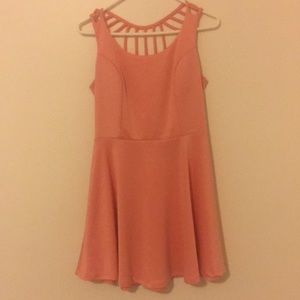 Charlotte Russe Salmon Skater Dress
